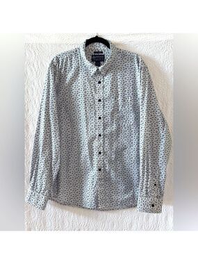 American Rag Floral Print Long Sleeve Button Down Shirt